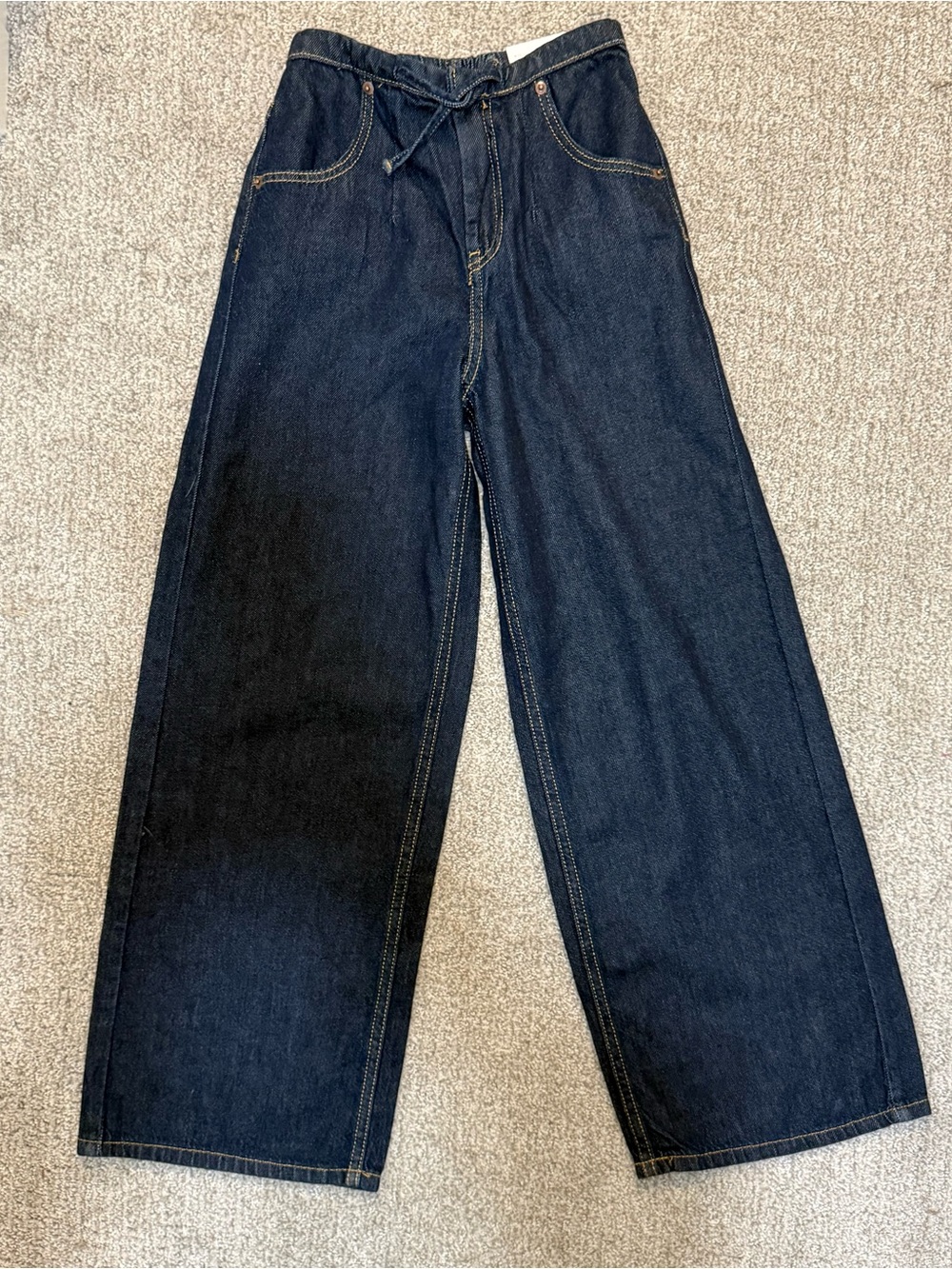 ZARA Girls Fluid Jogger Wide Leg Jeans – Size 11–12 Years (148 cm) – NWT